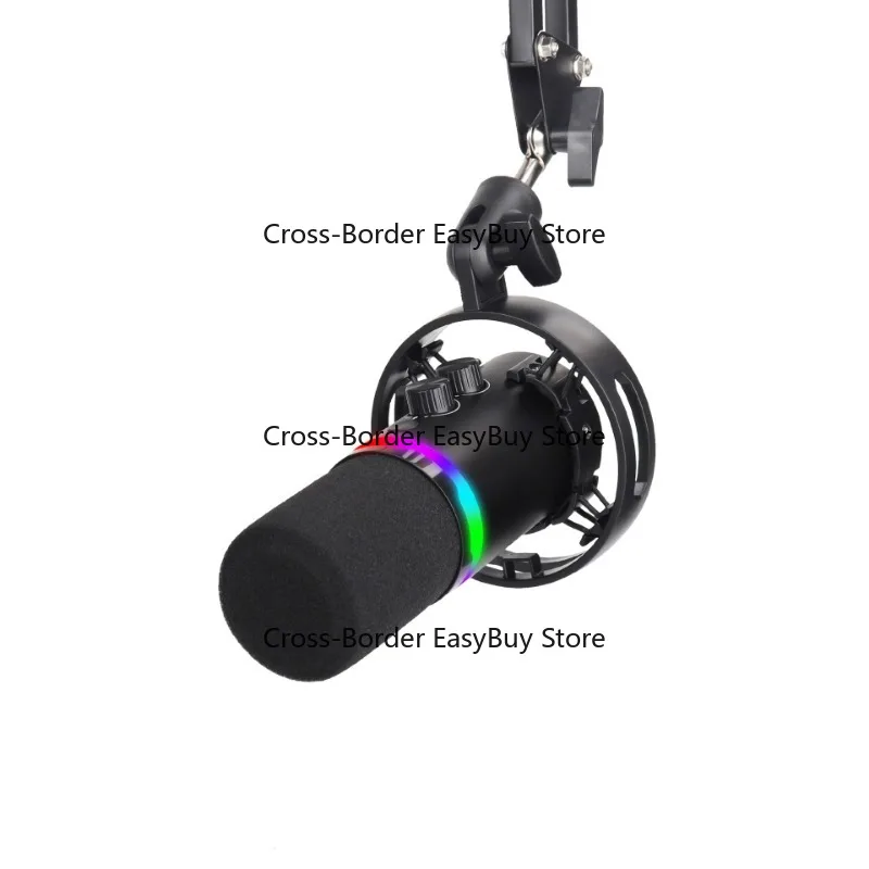 Hot-selling Q1 capacitor dynamic microphone, broadcasting-grade recording for computer and mobile live streaming 5