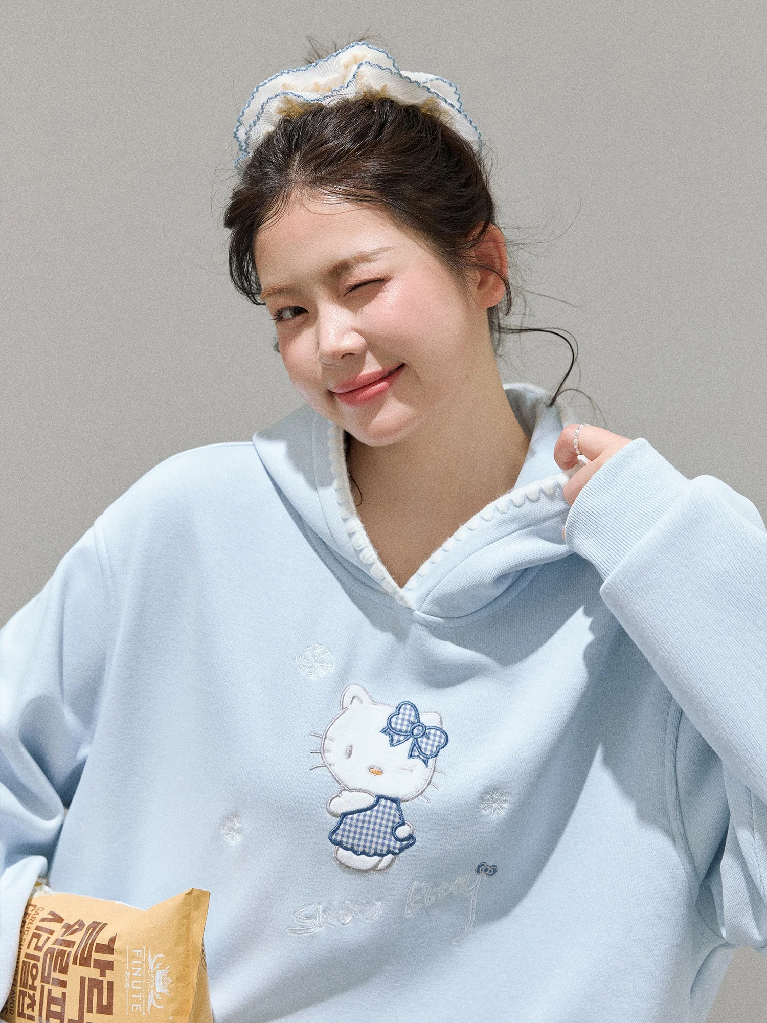 Conjunto de Sudadera Azul Entallada y Falda a Cuadros para Mujer, Otoño Invierno, Talla Grande, Estilo Coreano, Cuello Redondo, Falda de Cintura Alta en Línea A