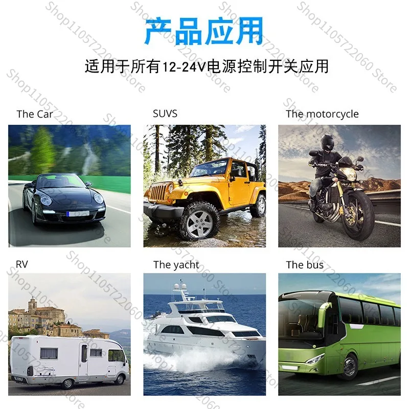 For 12-24V Multi-function Switch Panel, 4/6 Gang Waterproof Rocker Switch with Overload Protector for RV & Boat Modification