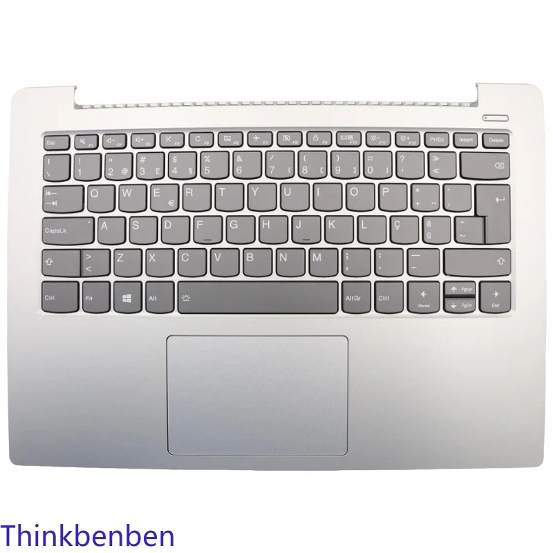 PT Portuguese Platinum Grey Keyboard Upper Case Palmrest Shell Cover For Lenovo Ideapad 330S 14 14IKB 14AST 5CB0R07586