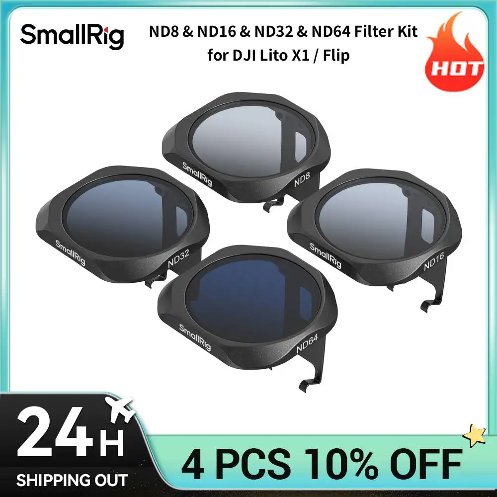 Комплект фильтров SmallRig ND8 ND16 ND32 ND64 для DJI Lito X1 / Flip для уменьшения света при съемке на улице 6213