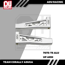 ADU RACING 7075-T6 Front up Suspension Arm Set for TEAM CORALLY 1/7 ASUGA