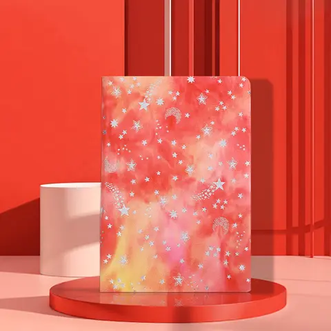 Lyxig anteckningsbok med tonade plyschstjärnor, A5 studentkalender, dagsplan, perfekt värdefull present, belöning, 1 st. 8 best sales fluffig anteckningsbok - №5