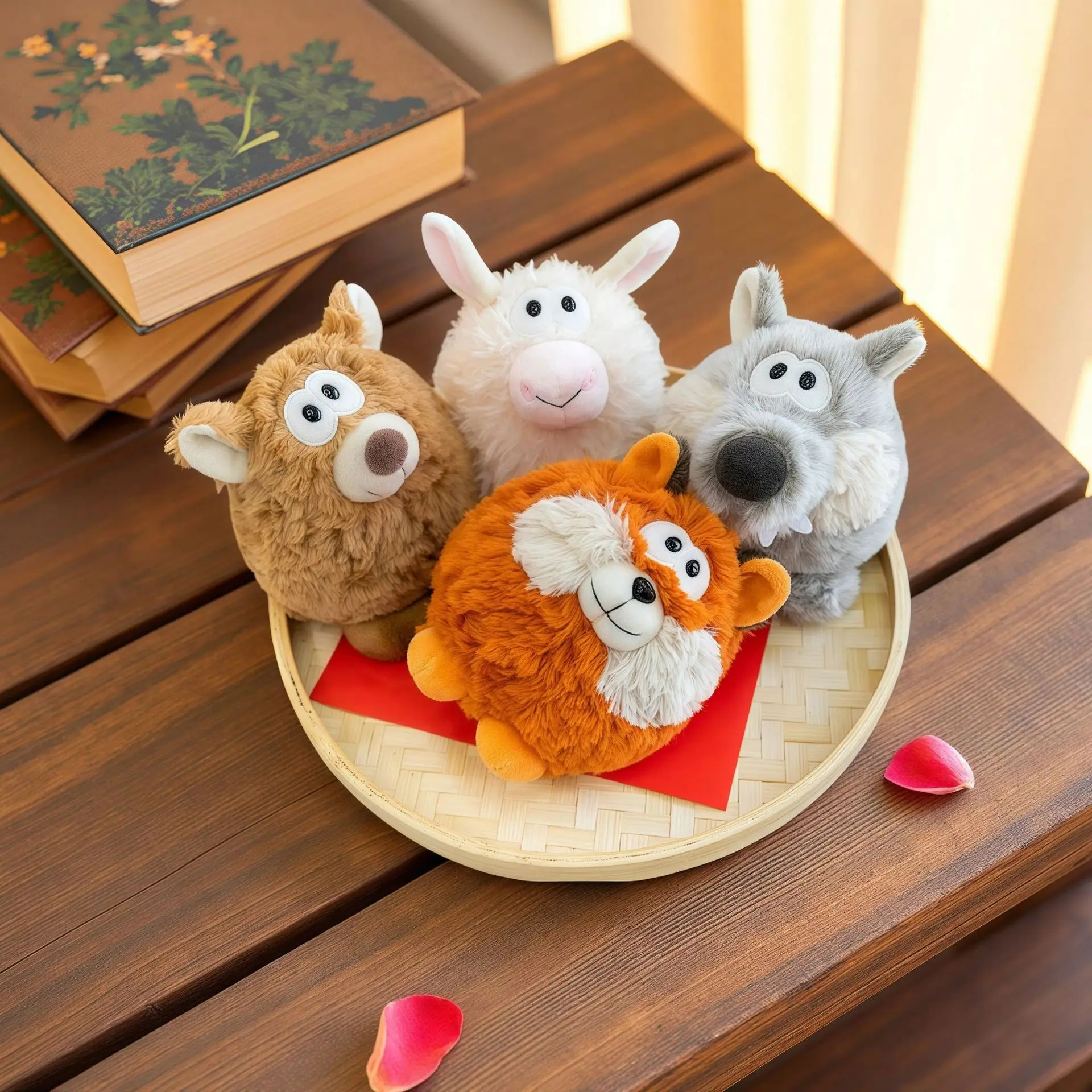 Nuevo saco de boxeo de amigo de escritorio, muñeco de juguete de peluche, muñeco de peluche de Animal del bosque, regalo de cumpleaños para niños