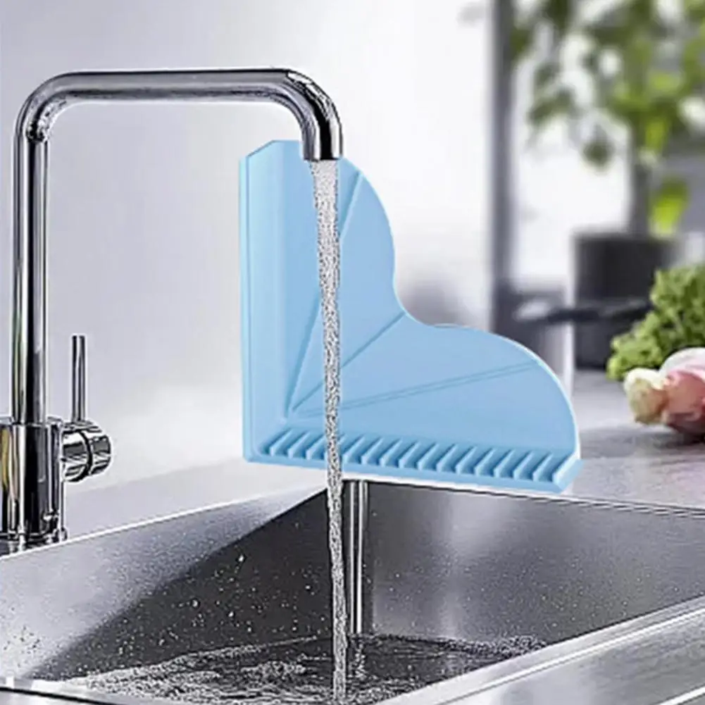 Bathroom Water Blocking Shield 2pcs Silicone Shower Splash Guards with Suction Cups Waterproof Kitchen Sink Bathtub Corner Water