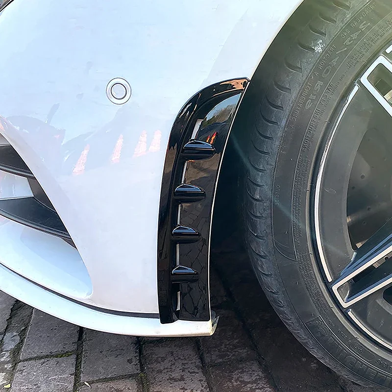 

Car Styling Front Bumper Intake Gag Wheel Eyebrow Decorative Stickers Shark Cheek Vents Trim For Mercedes Benz CLS C257 2018-21