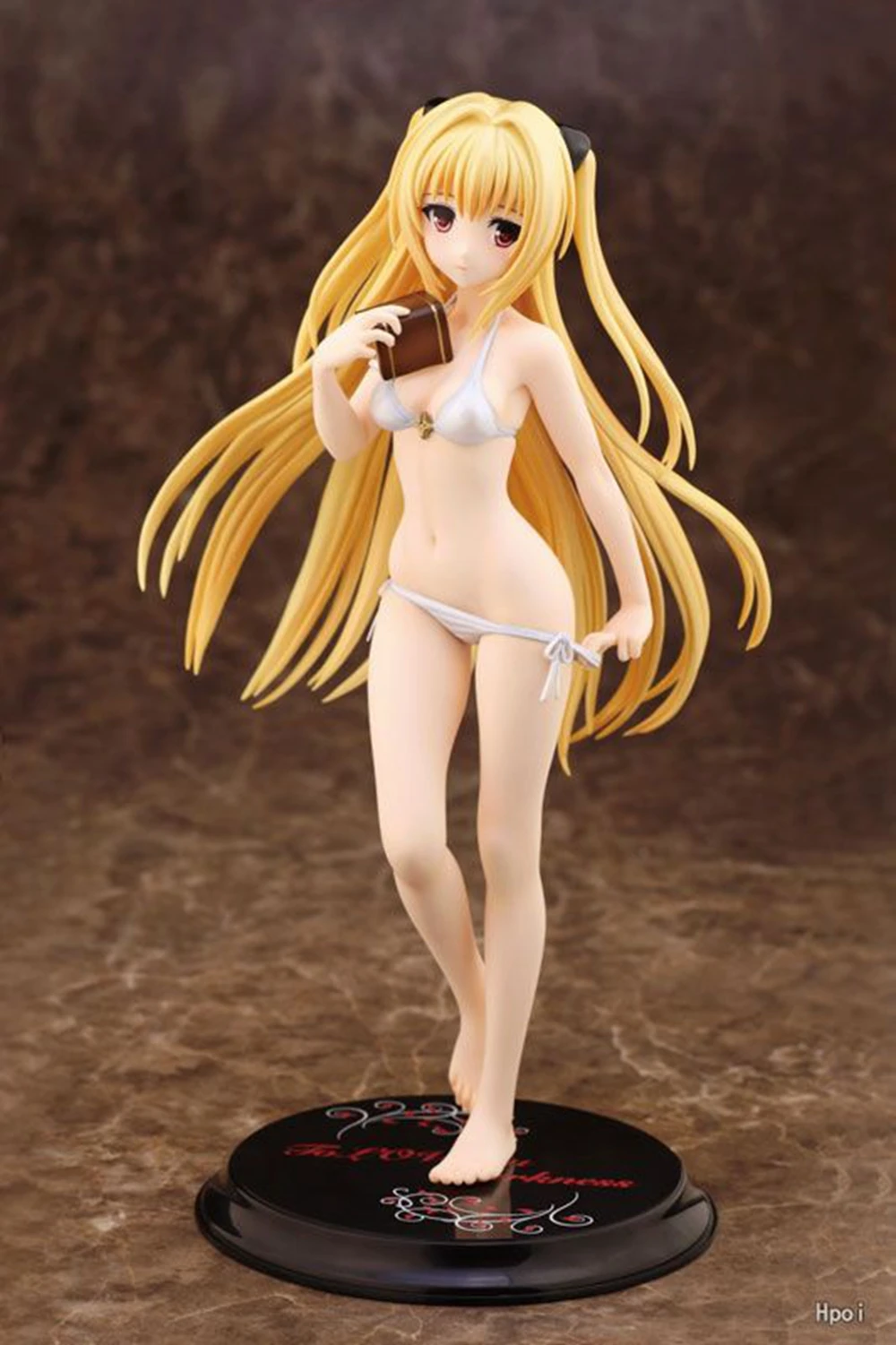 23.5CM Anime To LOVEru Darkness Konjiki no Yami 1/7 Figure White Swimsuit ver Standing Model Toy Doll Aciton Figure PVC