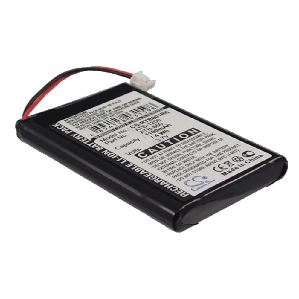 

Li-ion Remote Control Battery for RTI, 3.7V, 1100mAh , Compatible Models: T2B, T2C, T2Cs, T3