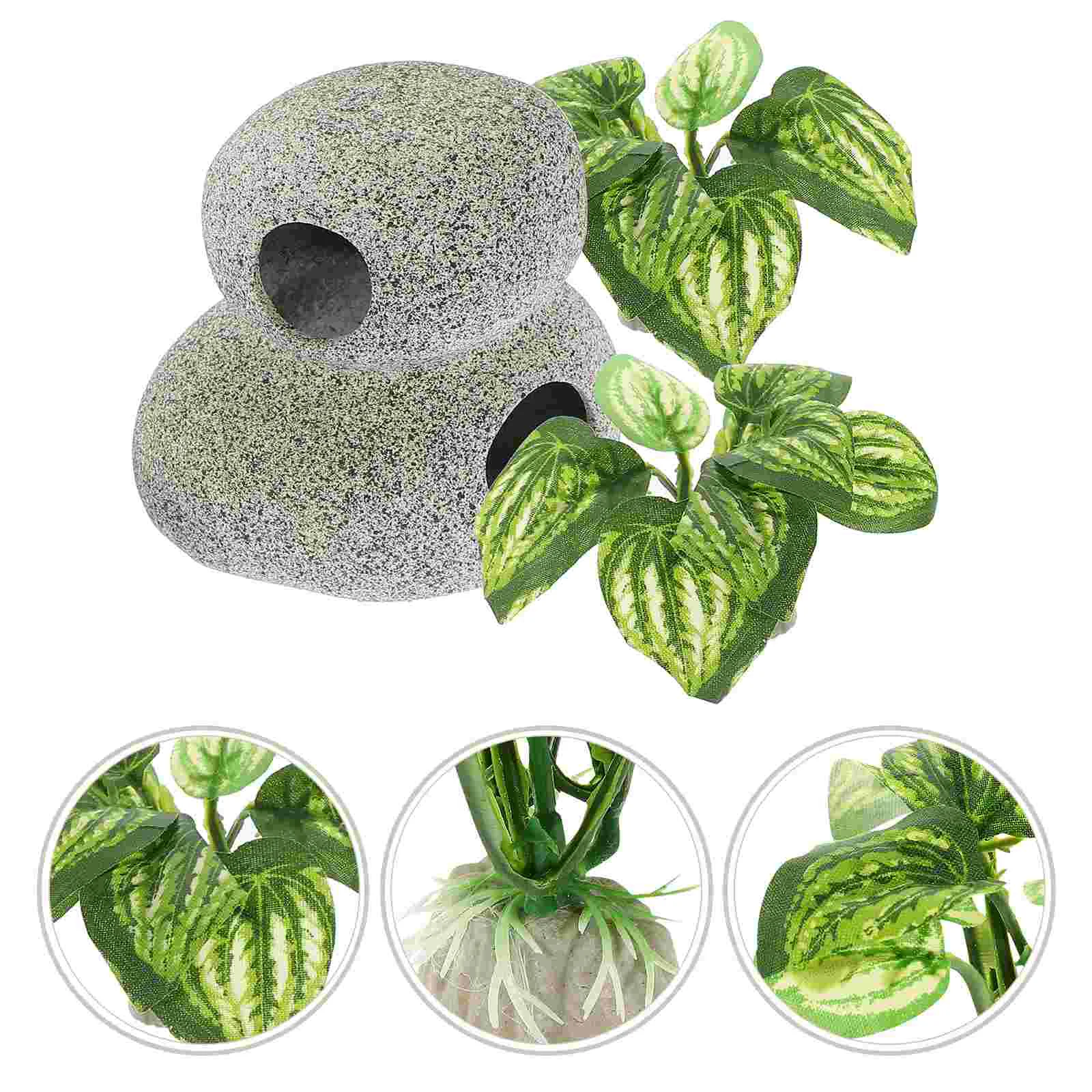 Betta Hiding House Artificial Plants Wear-resistant Aquarium Decor Resin Fish Cave