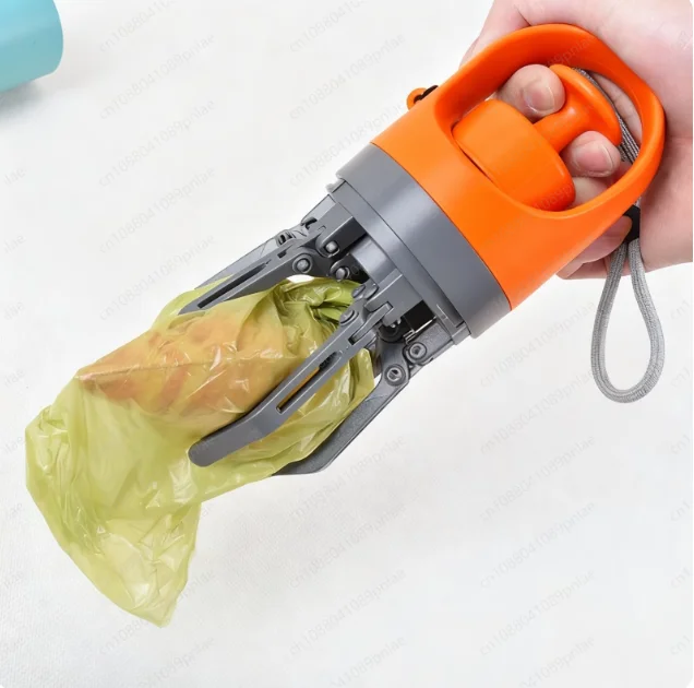 Toilet Pickup Garbage Bag 2-in-1 Dog Walking Zero-contact Clip Pet Portable Lazy Artifact