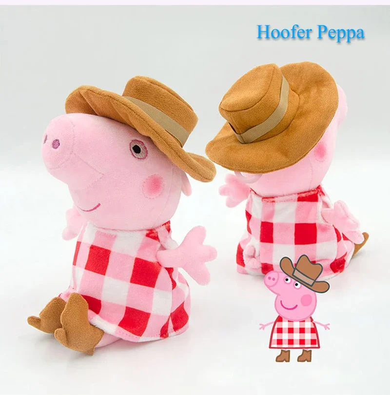 Echte Peppa Pig Plüsch Schwein Kinder Spielzeug 19CM Haustier Dinosaurier Teddybär Weiche Angefüllte Anime Figur Puppe kinder Geburtstag geschenke – Detail 35