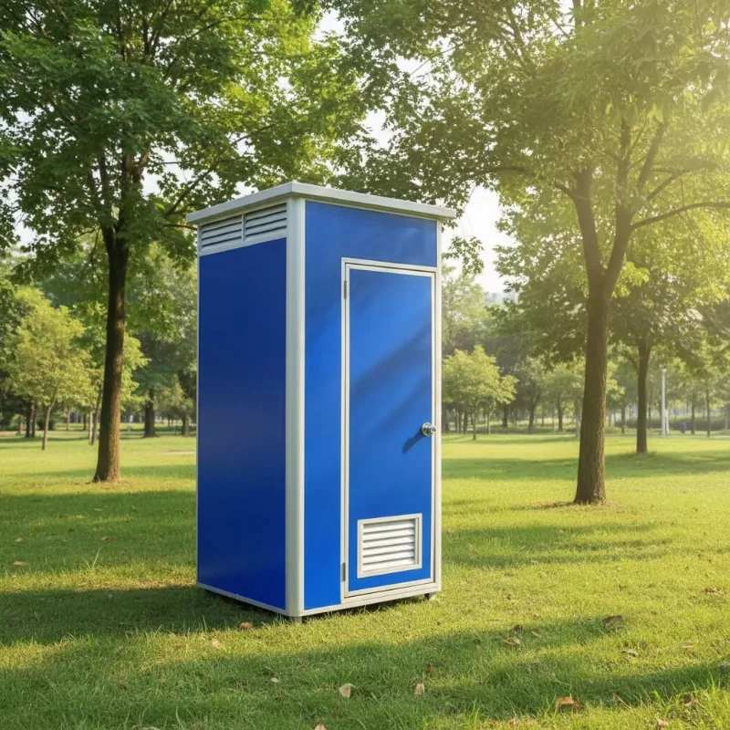 Low-cost outdoor mobile toilet cabin, plastic mobile public toilet for sale, prefabricated squat/sit toilet