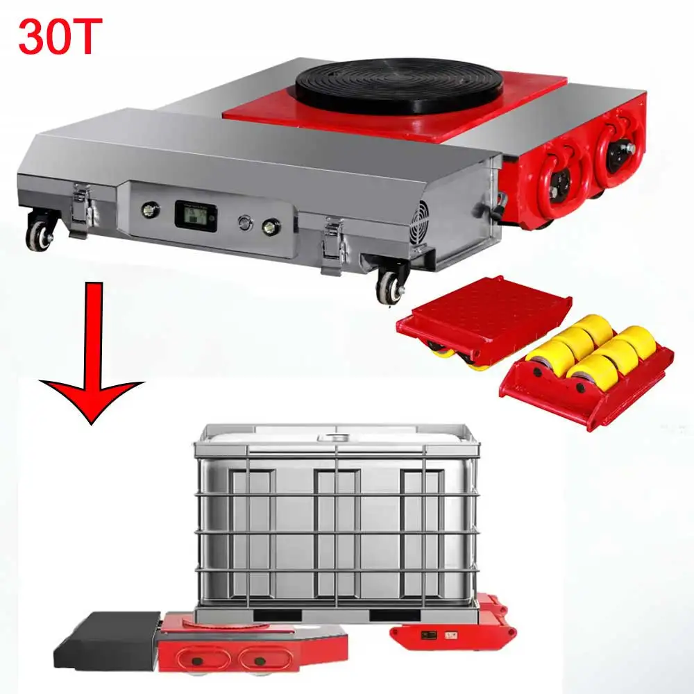 Remote Control Machine Skate Electric Cargo Carrying Truck Factory Equipment Moving Roller Trolley without Shipping Cost