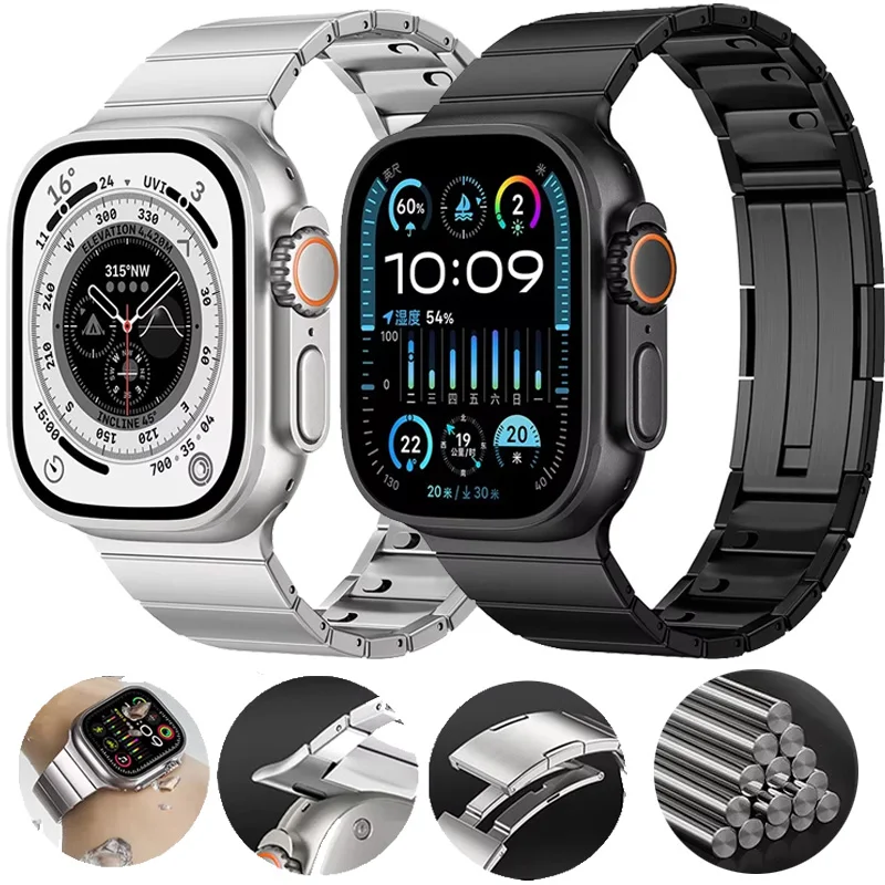 حزام معدني سريع الإصدار لساعة أبل 49 مللي متر 46 مللي متر 45 مللي متر 44 مللي متر 42 مللي متر 41 مللي متر 40 مللي متر سوار معصم ل iWatch 10 Ultra 9 8 7 6 SE 5