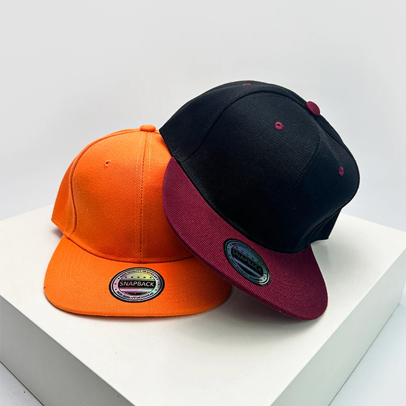 New Unisex Color Block Solid Baseball Hats Breathable Simple Sunshade Hip Hop Peaked Caps Versatile Flat Eave Fashion ins Street