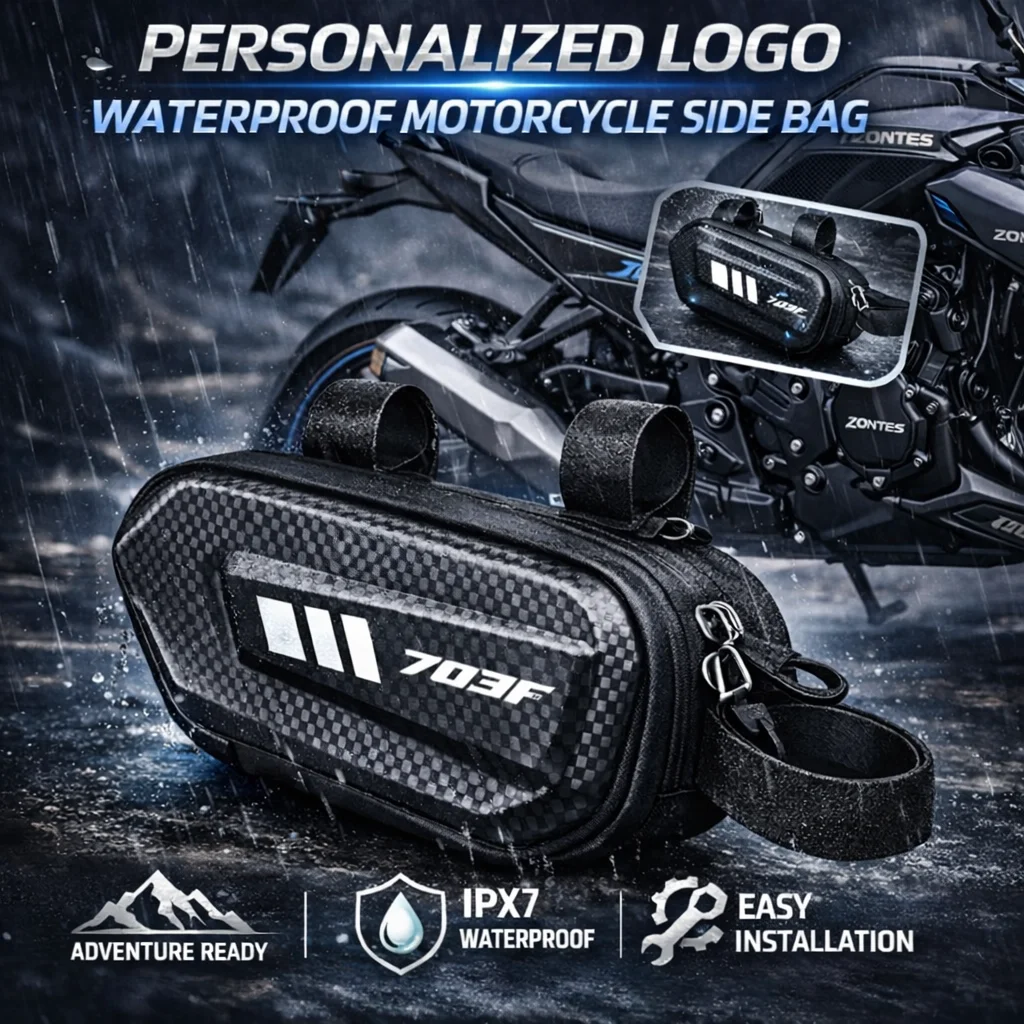 For Zontes 703F 703 F 2025 Motorcycle Side Bag Personalized Logo Waterproof Hard Shell Saddlebag