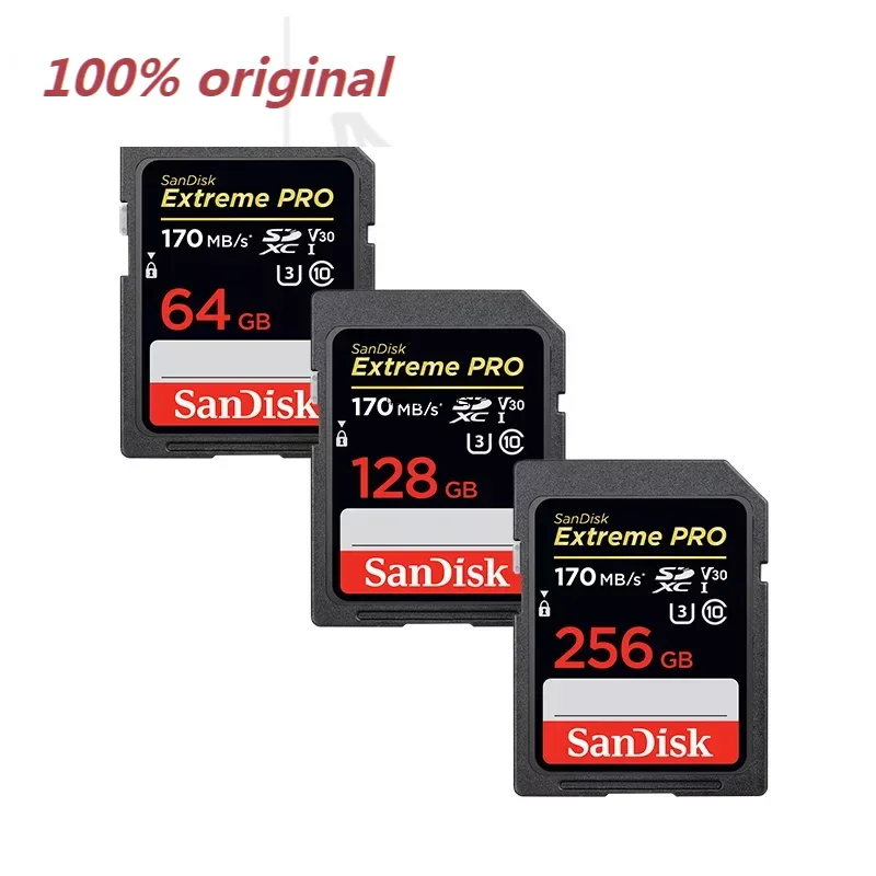 

SanDisk SD-карта памяти, 32 ГБ, 64 ГБ, 128 ГБ, 256 ГБ, 200 ГБ, 512 ГБ