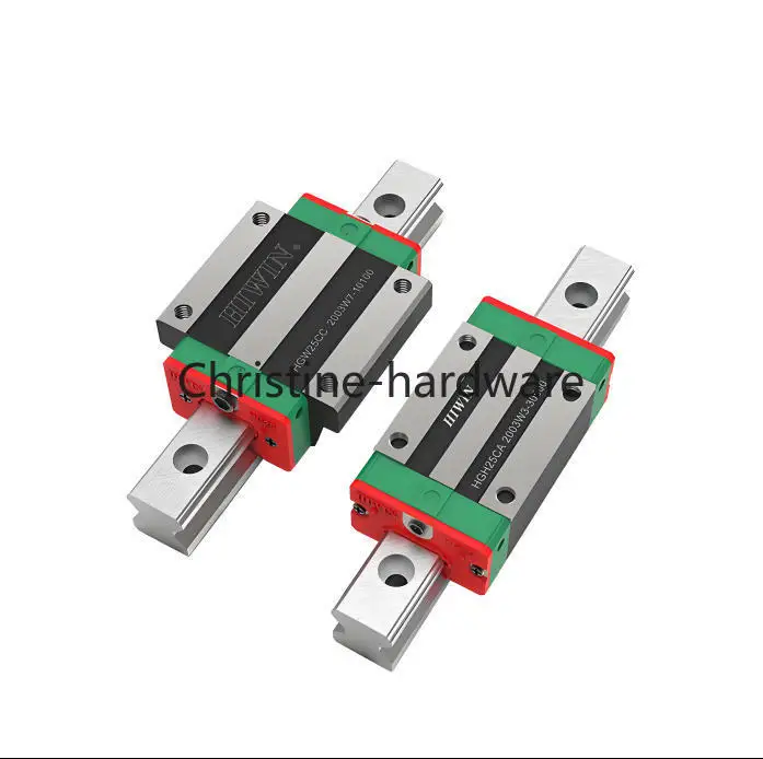 RU EUR 4pcs HGH15CA/HGW15CC HGH20CA/HGW20CC linear guide rail block match use hiwin HGR15 HGR20 with guide for CNC router