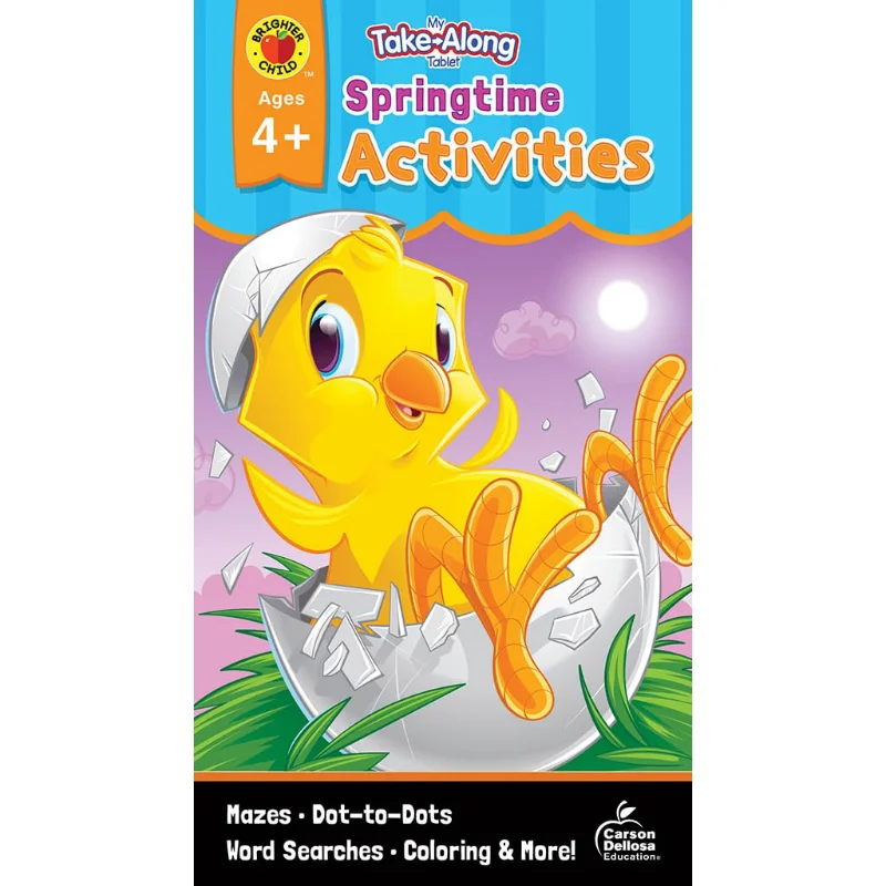 

My TakeAlong Tablet Springtime Activities Ages 4 5 Activity Pad Carson Dellosa Carson Dellosa Education 9781483850955 Book
