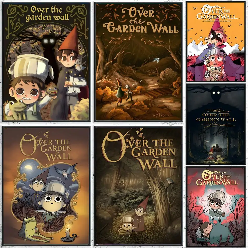 Over the Garden Wall Fantasy Cartoon Poster HD Waterproof Wall Decal for Study, Living Room & Garage, DIY Great Gift for Fans