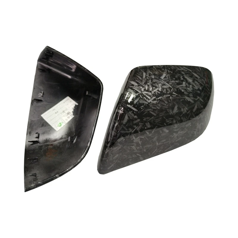 Car Rear Mirror Cover Cap For Tesla Model 3 Water Transfer Forging Pattern Rearview Mirror Shell