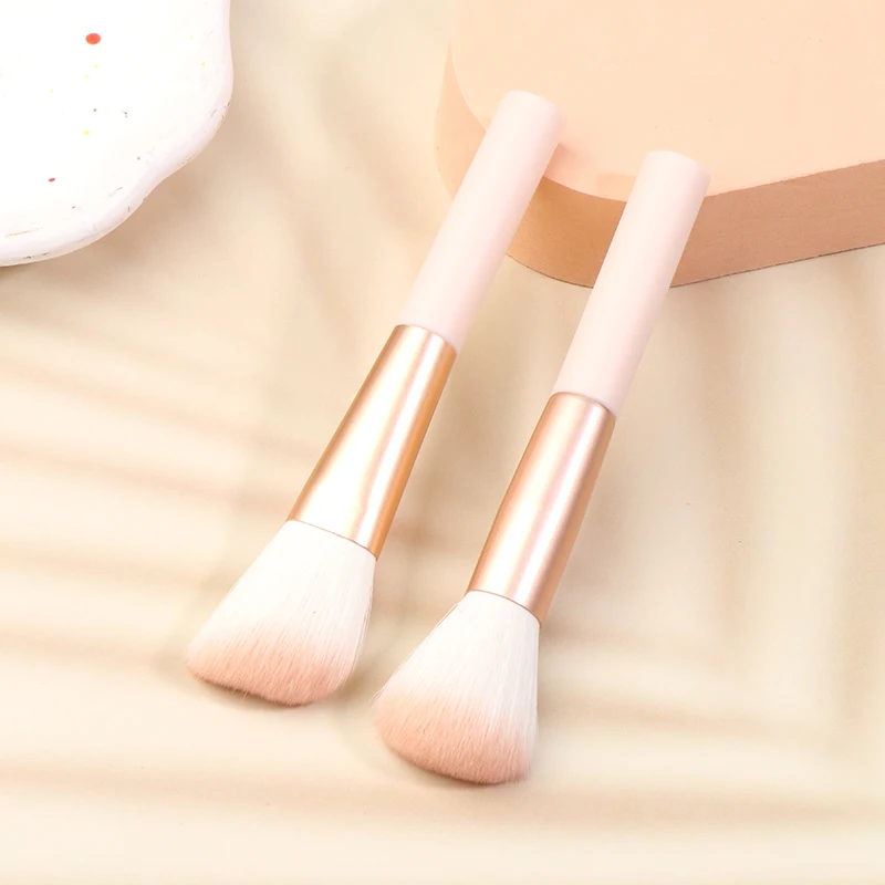 [JN] فرش مكياج صغيرة احترافية لأدوات كريم الأساس السائل وأحمر الخدود وخافي عيوب البشرة وظلال الأنف وأدوات الوجه