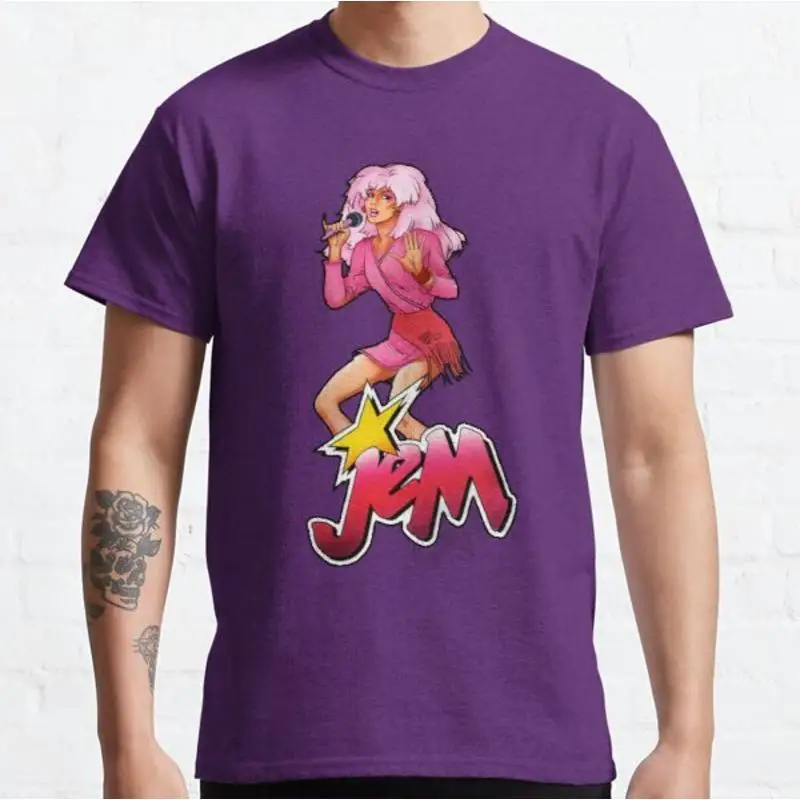 Music TV Series T Shirt Jem and the Holograms Jerrica Benton Pizzazz Kimber