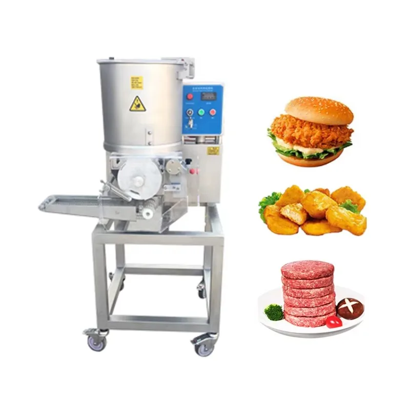 Wholesale hamburger patty machine | chicken burger production line | meat patty production line meat patty forming machine