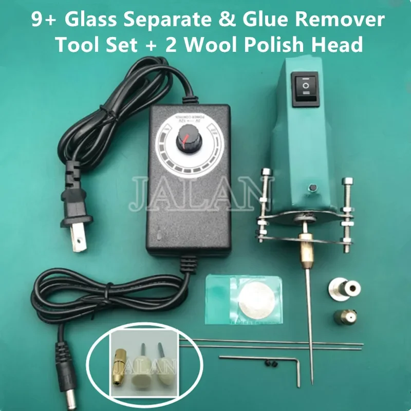 2 In 1 9+ Glue Cleaning Head For Glass Separator No Hurt Lcd Touch Use Glass Touch Sceen Polishing Head OCA Remover Tool