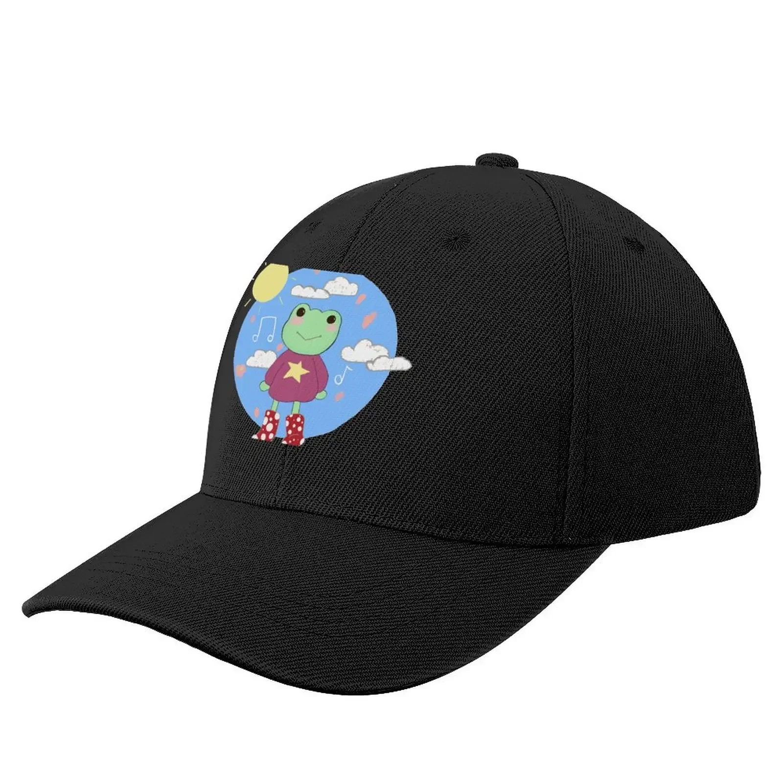 

Happy day frog Baseball Cap beach hat Christmas Hat Fashion Beach Hat Baseball Cap Woman Hats Men's