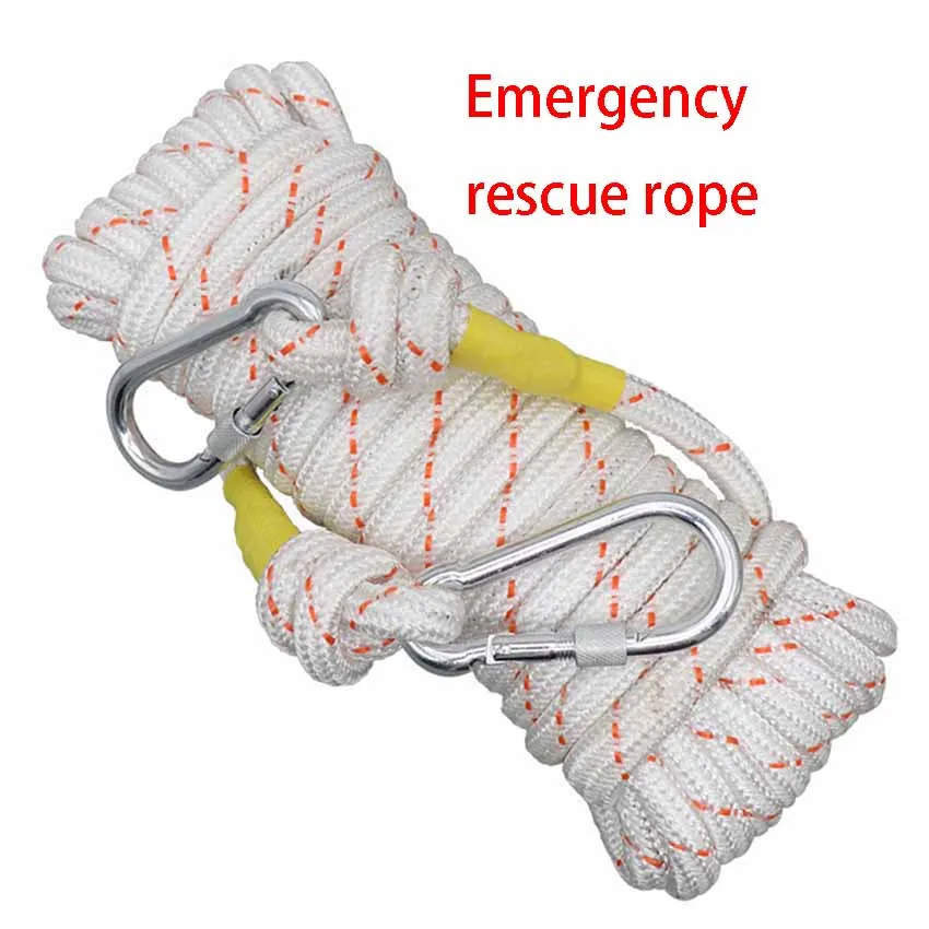 Factory steel wire safety rope high altitude slow descent emergency escape high altitude escape auxiliary protection rope