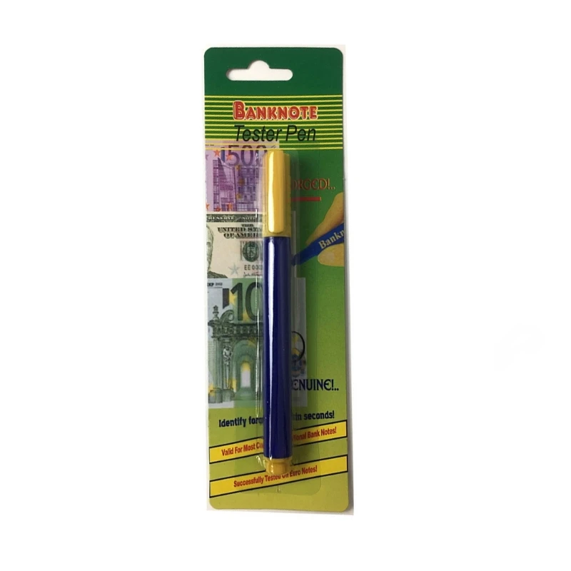 Mini penna rilevatore valuta con inchiostro portatile per controllo soldi portatile GraffitiPen leggera