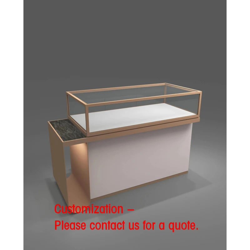 custom.Customizable Size Strong Glass Jewelry Display Cabinet LED Lighting High Quality Eco-Friendly Design Luxury Retail St