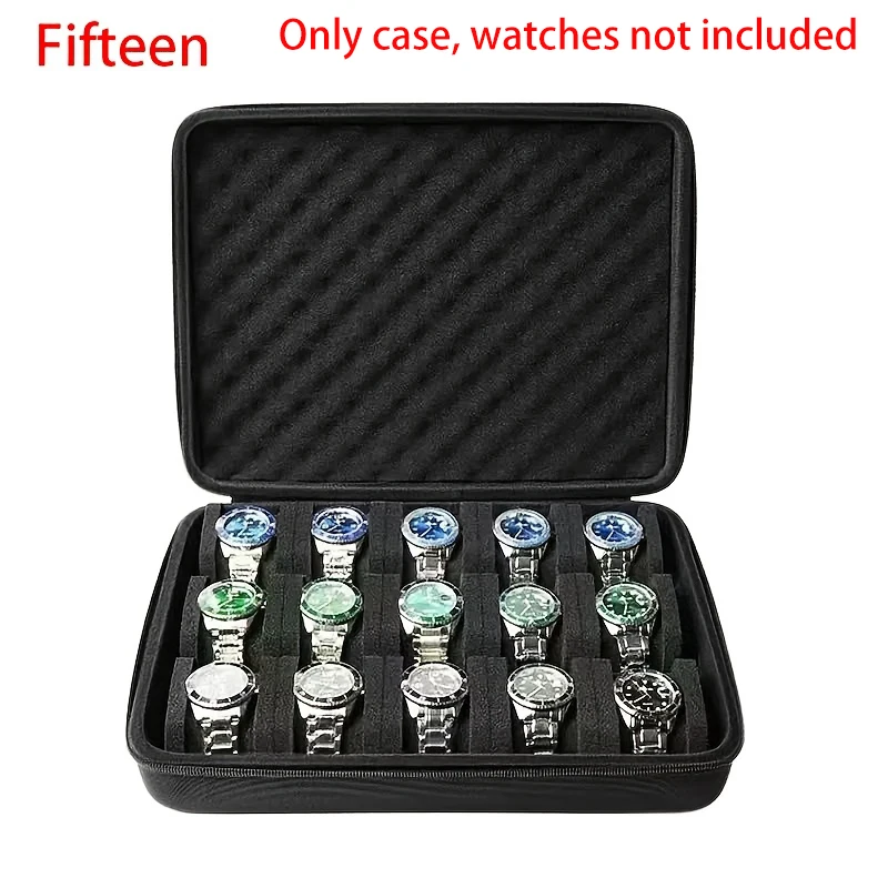 Watch Box Organizer For Men or Women Watch Travel Case Portable Storage Watch Display Holder for Wristwatches and Smart Watches image 5