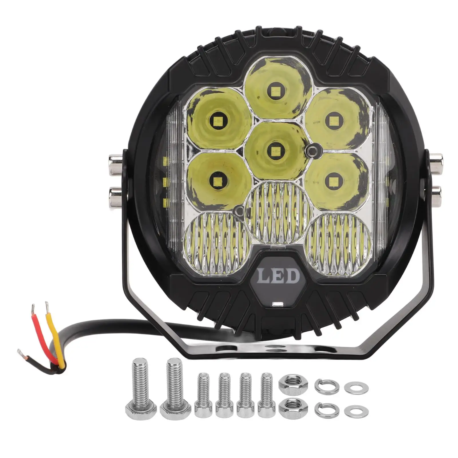 

LED Offroad Light Good Heat Dissipation IP67 Waterproof 5in 5000LM 10-60V Car LED Spotlight 90W for suv ATV Boat