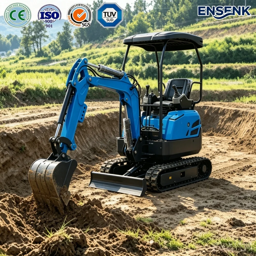 

0.8/1.0Ton Mini Excavator PelleConstruction Baumaschinen For GiardinoEscavadeira DieselManufacturer Direct Sale China