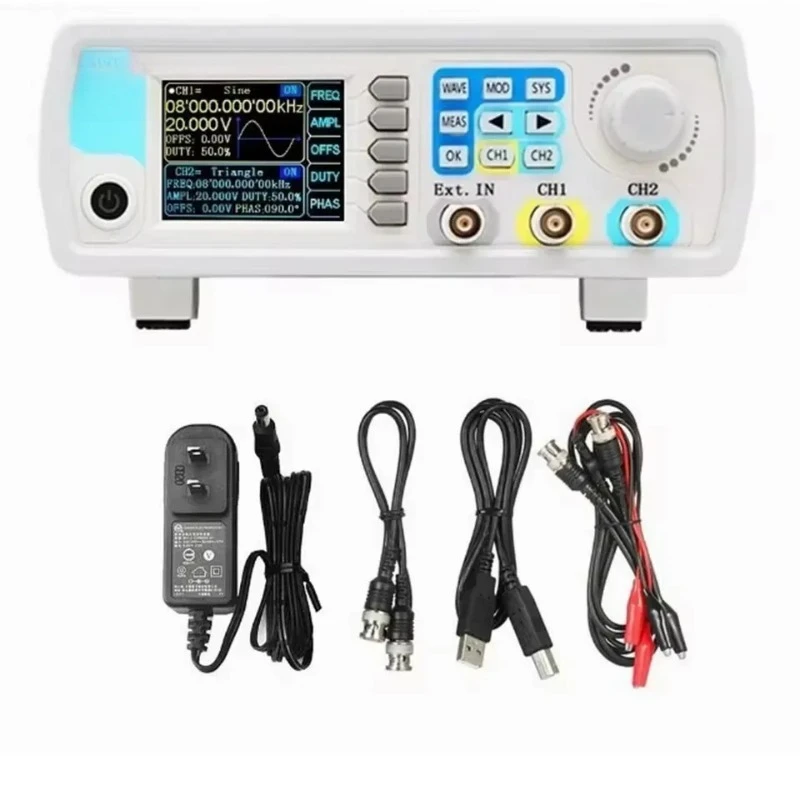 JDS6600 60MHZ Dual Channel Function Arbitrary Wave Signal Generator, Source Frequency Meter, Sweep Frequency Meter