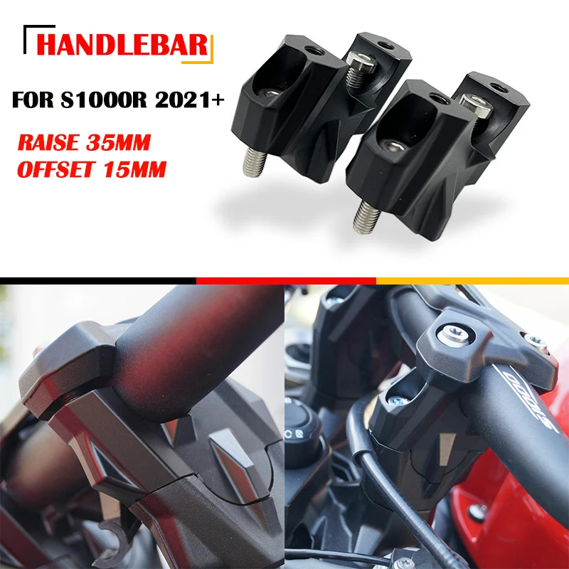 S1000R Accessories CNC 32mm Handlebar Risers Clamp Height Up Adapter For BMW S1000R S 1000 R 2021 2022