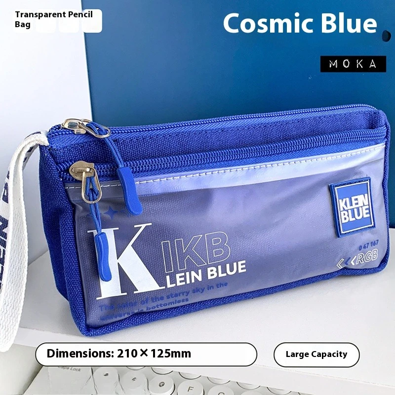 1/2 Pcs Pencil Bags Stationery Bags Multi-purpose Large-capacity Storage Box Simple Unisex Style For Student School Supplies