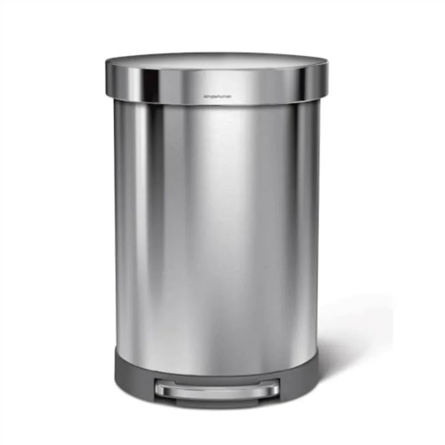 

Semi-Round, / 15.9 Gaon arge-Capacity Kitchen Trash Can, Liner Rim, Liner Pocket®, 150, 000-Step Pedal, Lid Shox® Silent Close,