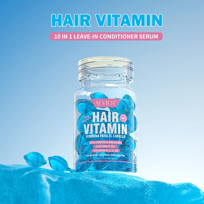 Cápsulas de queratina para el cuidado del cabello, 30 Uds., reparación del cabello dañado, tratamiento del cabello, aceite nutritivo, suero para el cuidado del cabello suave, cápsula de vitamina para el cabello
