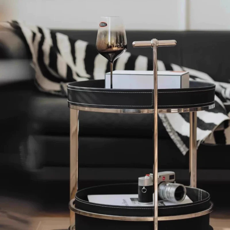 Vintage Movable Coffee Tables Bauhaus Living Room Bedroom Simple Modern Utility Cart Originality Stoły Kawowe Home Furniture HQ4