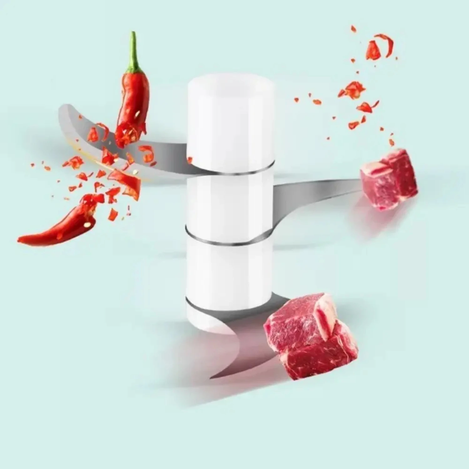 Novo compacto portátil elétrico de carregamento usb mini picador de alho e vegetais-multi-função moedor de carne masher para em movimento