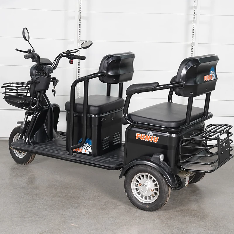 600W 48V 20Ah Passageiro de 3 rodas elétrico com novo triciclo elétrico de bateria de energia