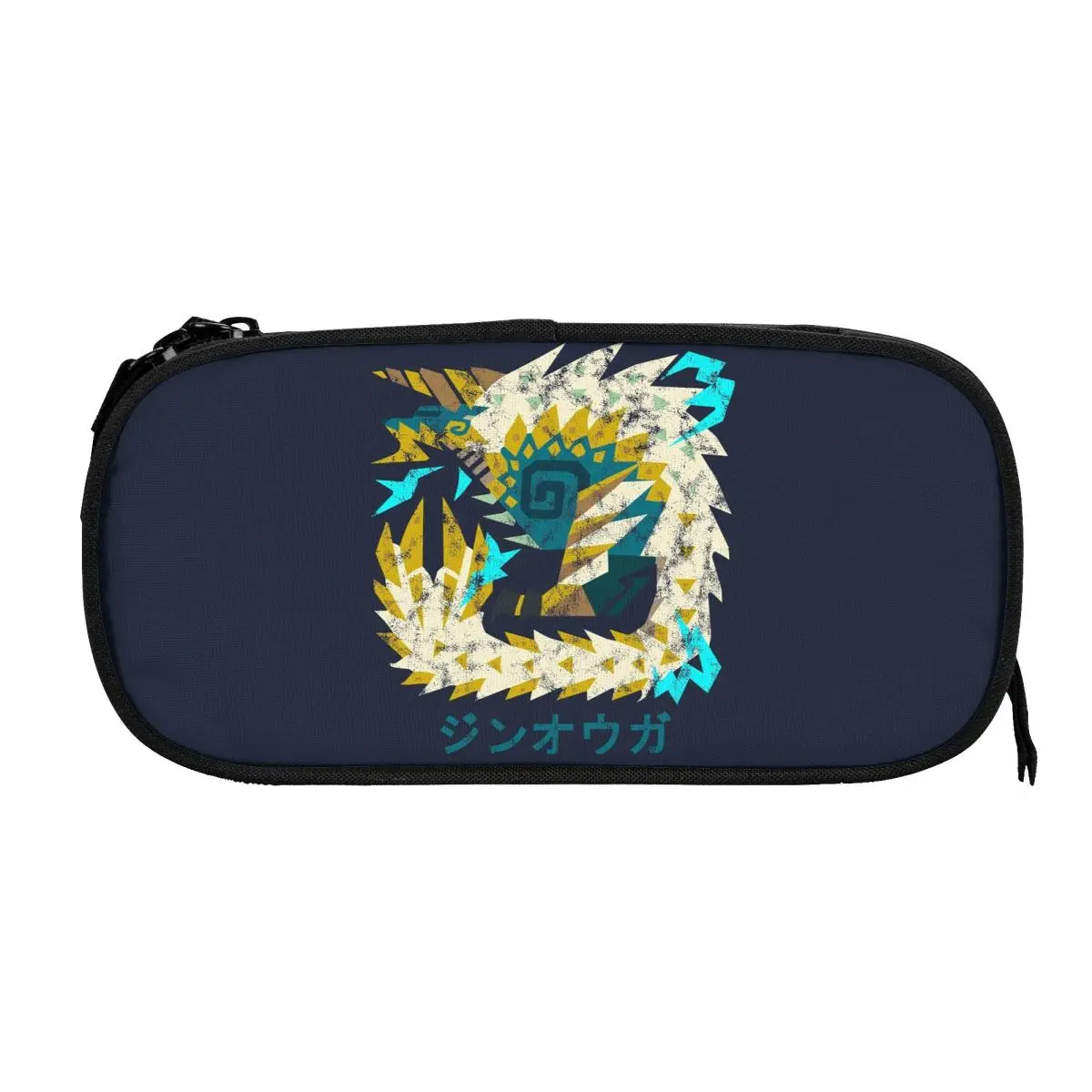 مونستر هنتر وورلد آيسبورن زينوجري كانجي مقلمة للطلاب هدايا صندوق القلم حقيبة أقلام رصاص تخزين كبير قلم رصاص الحقيبة