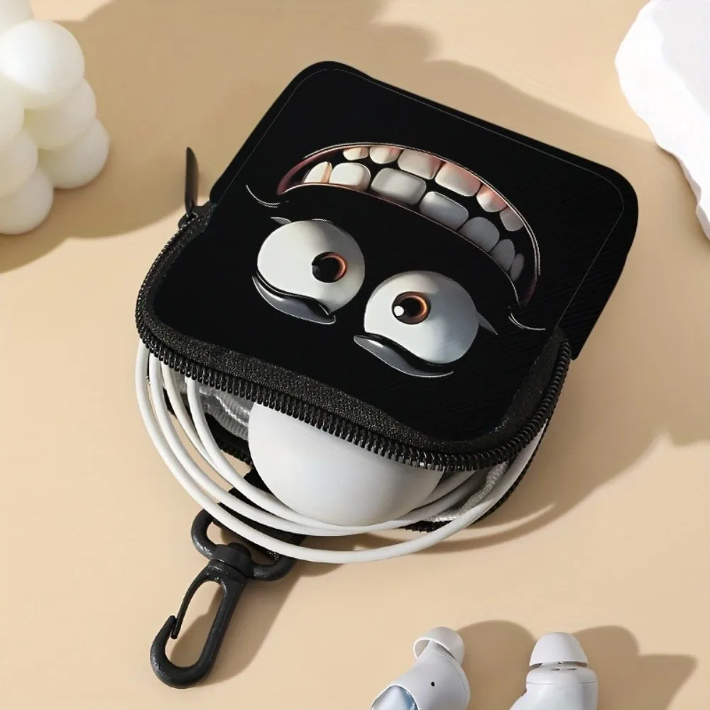 Trendy Mini Coin Purse PVC Water-resistant Zipper Storage Bag Portable Durable Wallet Friends Gift