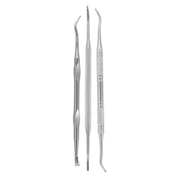 3pcs Nail Cleaner Nail Remover Ingrown Toenail Lifter Trimmer Stainless Steel Tool Professional Suite Cleaner Nail Caring Tool