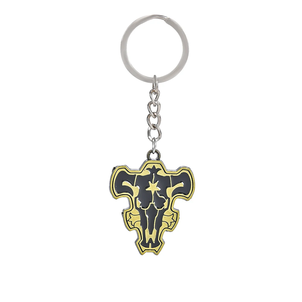 Anime Earrings Pendant Necklace Asta Yuno Grinbellor Noell Silva Clover Choker Keychain for Men Women Gifts
