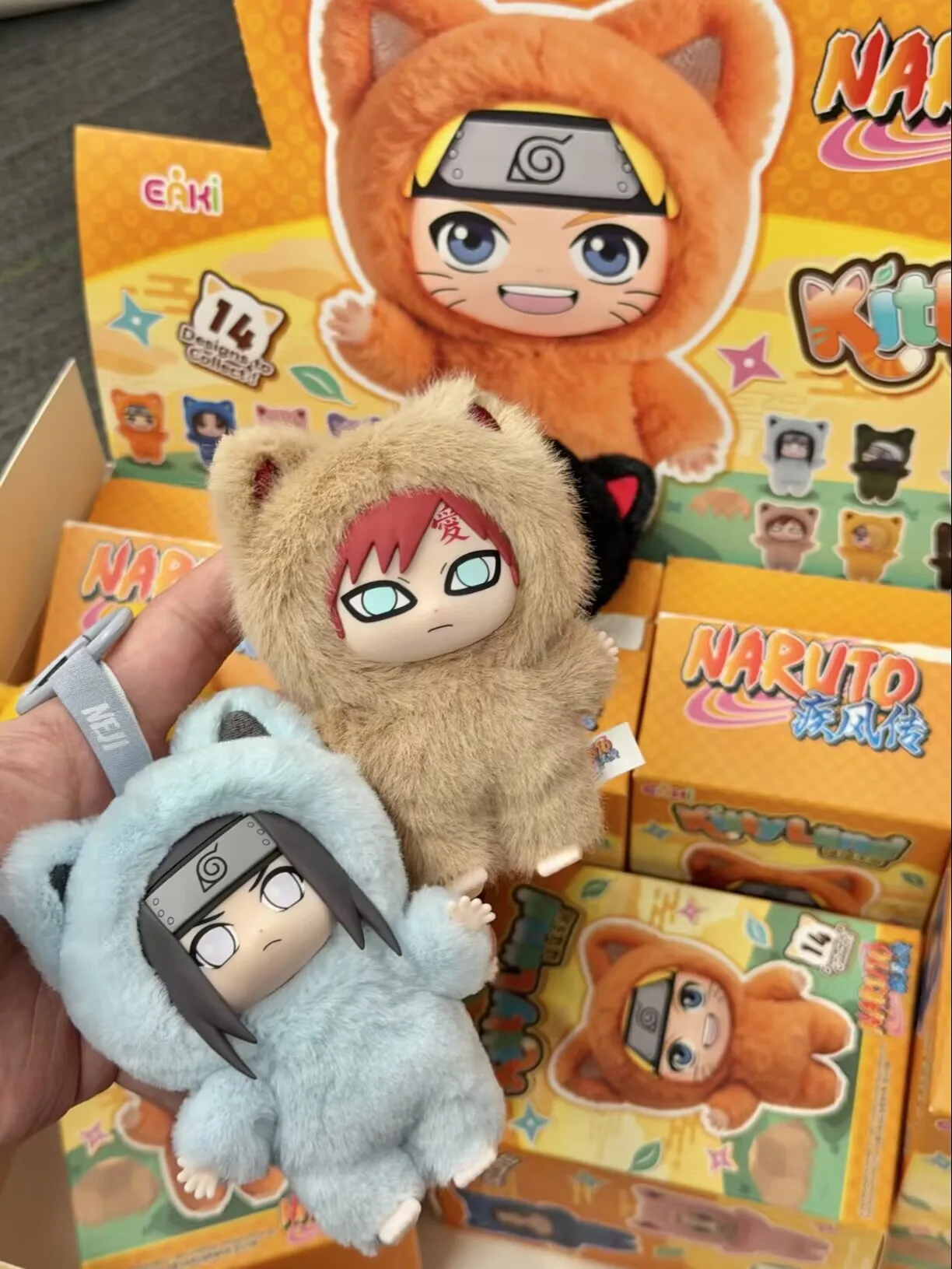 Плюшевая игрушка-сюрприз Eaki Naruto V3 Kitten Land Series: Итачи Саске Обито. Виниловая фигурка-кукла. Подарок на день рождения