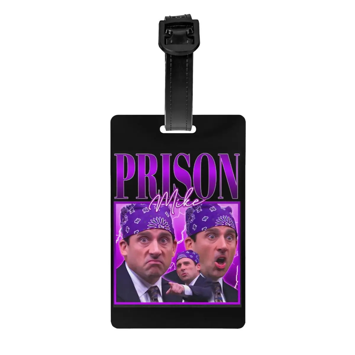 

The Office Prison Mike Luggage Tag Privacy Protection Dwight Schrute Michael Scott Baggage Tags Travel Bag Labels Suitcase